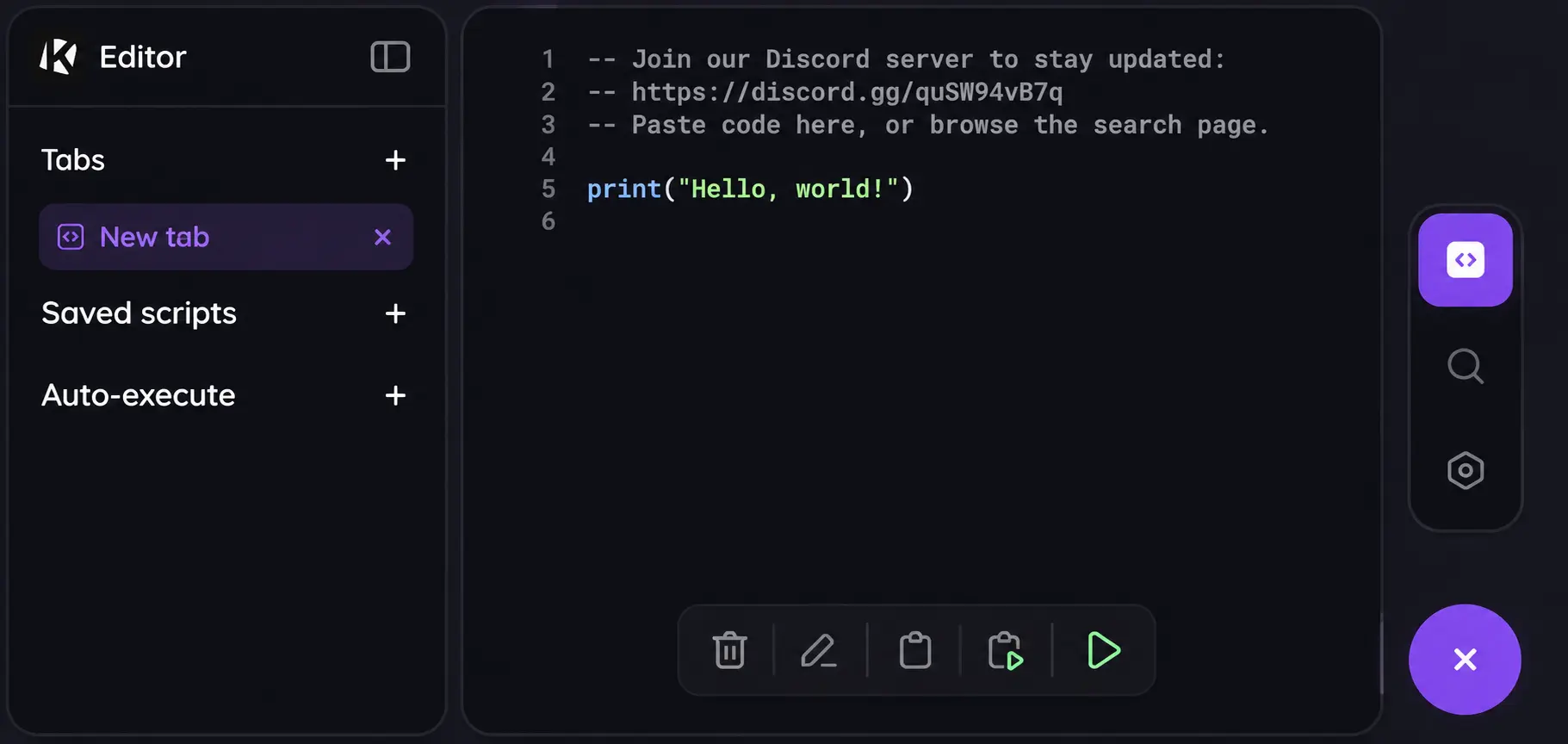 KRNL Mobile UI
